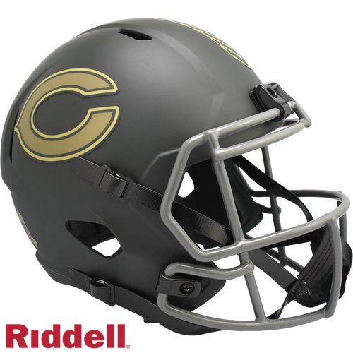Chicago Bears Helmet Riddell Replica Full Size Speed Style Salute To Service 2025