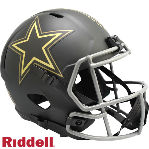 Dallas Cowboys Helmet Riddell Replica Full Size Speed Style Salute To Service 2025