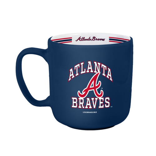 Atlanta Braves Coffee Mug 15oz Stripe Design Atlanta Braves Coffee Mug 15oz Stripe Design
