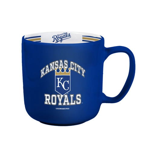 Kansas City Royals Coffee Mug 15oz Stripe Design