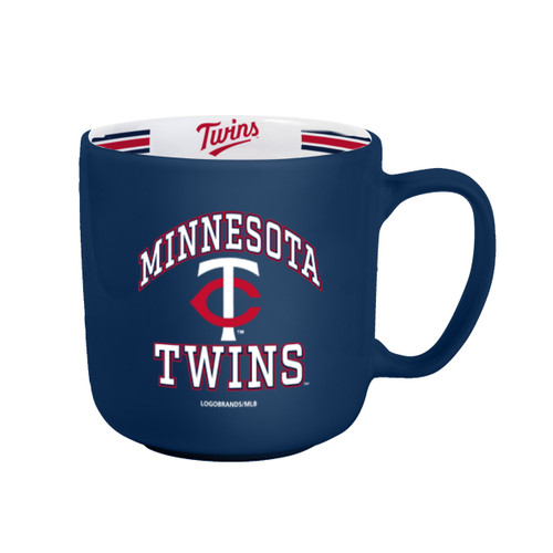 Minnesota Twins Coffee Mug 15oz Stripe Design Minnesota Twins Coffee Mug 15oz Stripe Design