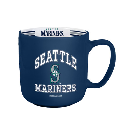 Seattle Mariners Coffee Mug 15oz Stripe Design Seattle Mariners Coffee Mug 15oz Stripe Design