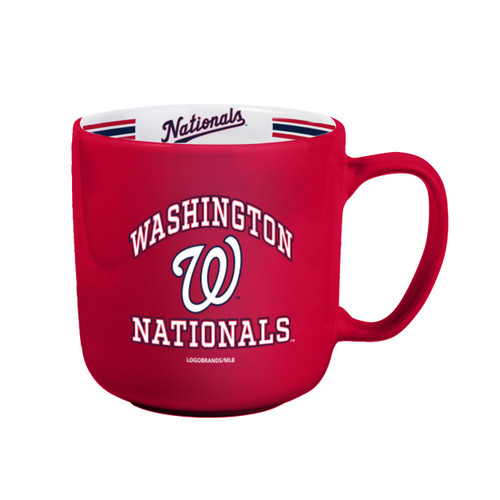 Washington Nationals Coffee Mug 15oz Stripe Design Washington Nationals Coffee Mug 15oz Stripe Design