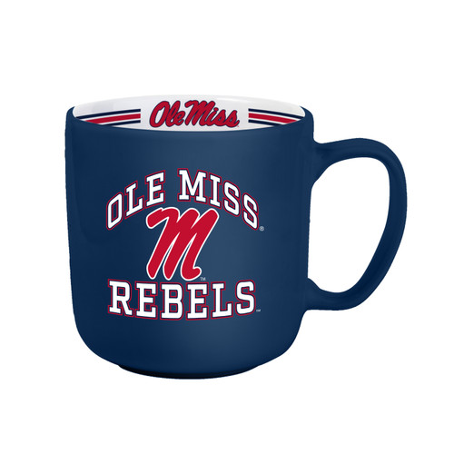 Mississippi Rebels Coffee Mug 15oz Stripe Design Mississippi Rebels Coffee Mug 15oz Stripe Design