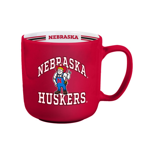 Nebraska Cornhuskers Coffee Mug 15oz Stripe Design