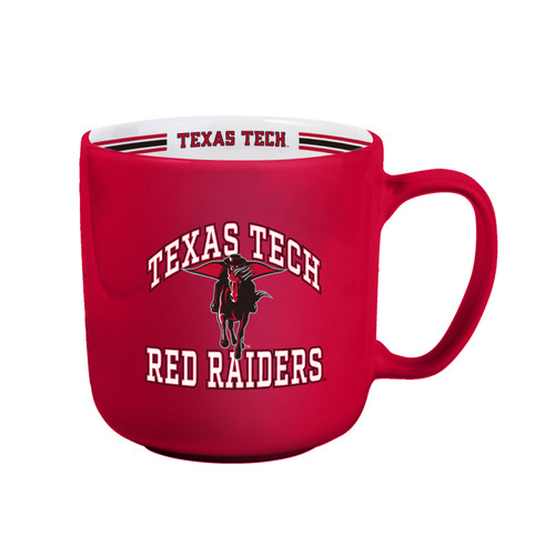 Texas Tech Red Raiders Coffee Mug 15oz Stripe Design Texas Tech Red Raiders Coffee Mug 15oz Stripe Design