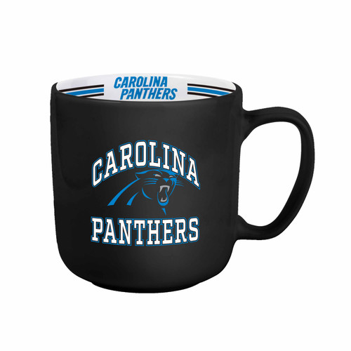 Carolina Panthers Coffee Mug 15oz Stripe Design Carolina Panthers Coffee Mug 15oz Stripe Design