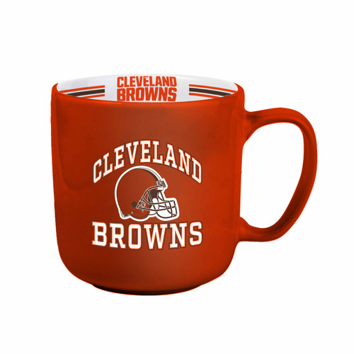 Cleveland Browns Coffee Mug 15oz Stripe Design Cleveland Browns Coffee Mug 15oz Stripe Design