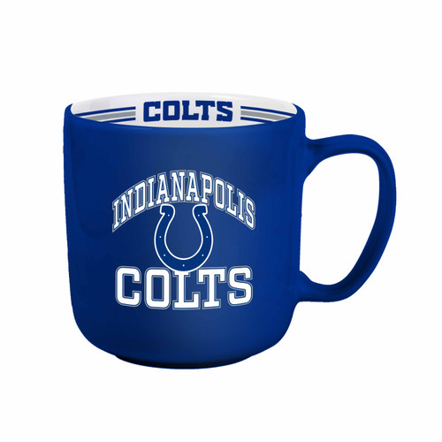 Indianapolis Colts Coffee Mug 15oz Stripe Design Indianapolis Colts Coffee Mug 15oz Stripe Design