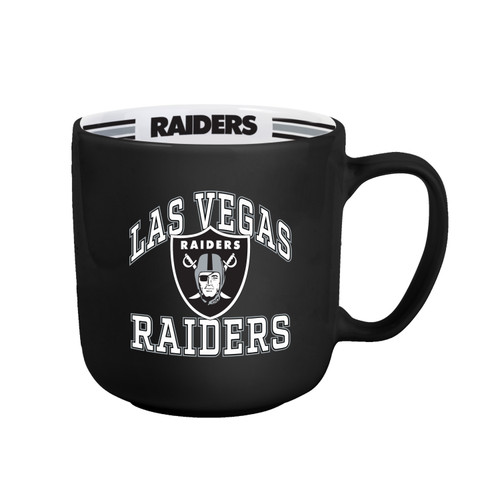 Las Vegas Raiders Coffee Mug 15oz Stripe Design Las Vegas Raiders Coffee Mug 15oz Stripe Design