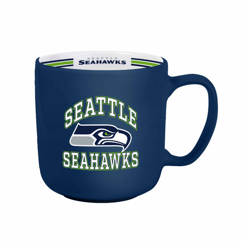 Seattle Seahawks Coffee Mug 15oz Stripe Design Seattle Seahawks Coffee Mug 15oz Stripe Design