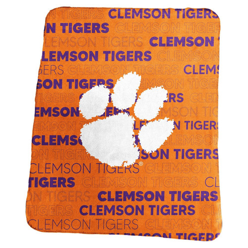Clemson Tigers Blanket 50x60 Fleece Classic Clemson Tigers Blanket 50x60 Fleece Classic
