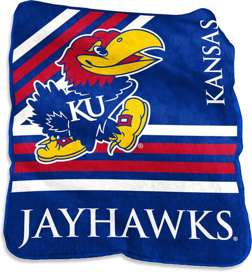 Kansas Jayhawks Blanket 50x60 Raschel Throw Kansas Jayhawks Blanket 50x60 Raschel Throw