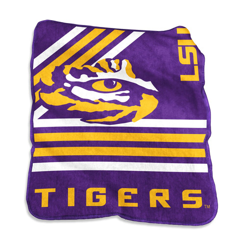 LSU Tigers Blanket 50x60 Raschel Throw LSU Tigers Blanket 50x60 Raschel Throw