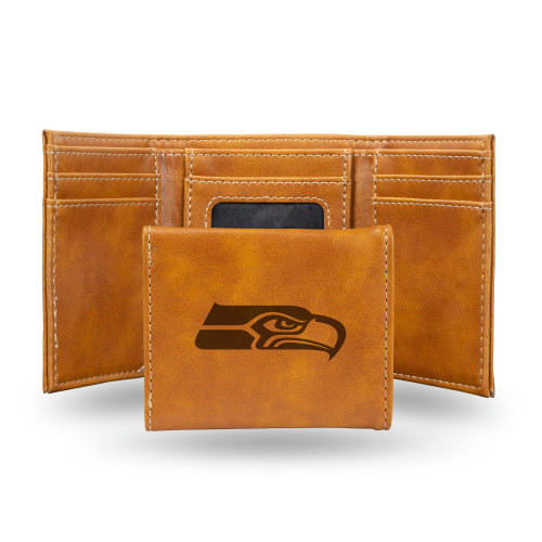 Seattle Seahawks Wallet Trifold Laser Engraved Seattle Seahawks Wallet Trifold Laser Engraved