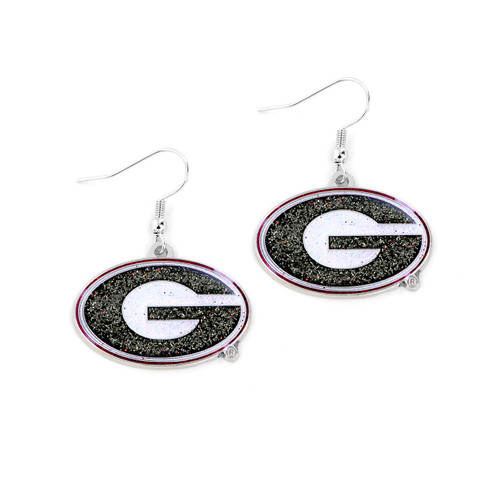 Georgia Bulldogs Earrings Glitter Dazzle Georgia Bulldogs Earrings Glitter Dazzle