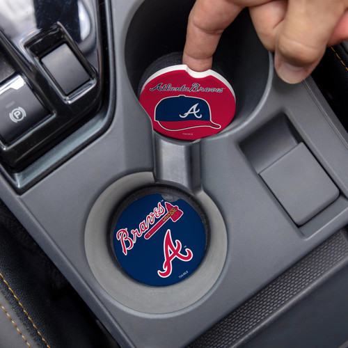 Atlanta Braves Car Coaster Set 2 Pack