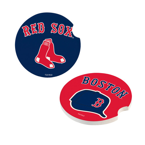 Boston Red Sox Car Coaster Set 2 Pack