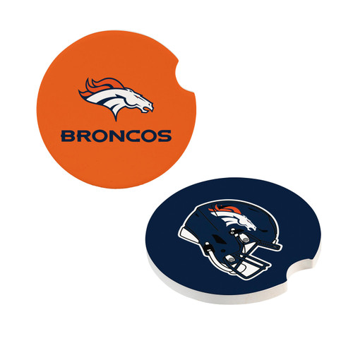 Denver Broncos Car Coaster Set 2 Pack