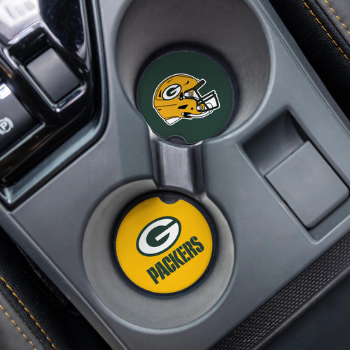 Green Bay Packers Car Coaster Set 2 Pack