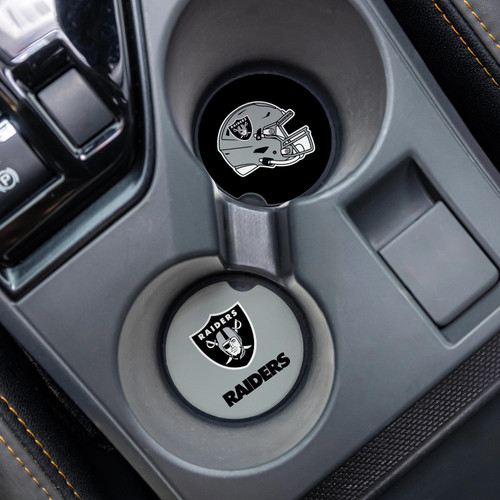 Las Vegas Raiders Car Coaster Set 2 Pack
