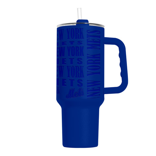 New York Mets Tumbler 40oz Powder Coat Replay