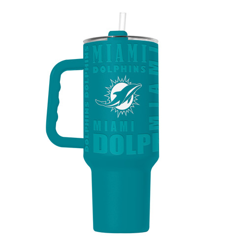 Miami Dolphins Tumbler 40oz Powder Coat Replay Miami Dolphins Tumbler 40oz Powder Coat Replay