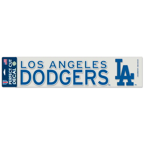 Los Angeles Dodgers Decal 4x17 Perfect Cut Color
