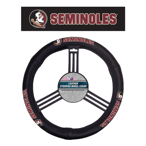 Florida State Seminoles Steering Wheel Cover Leather