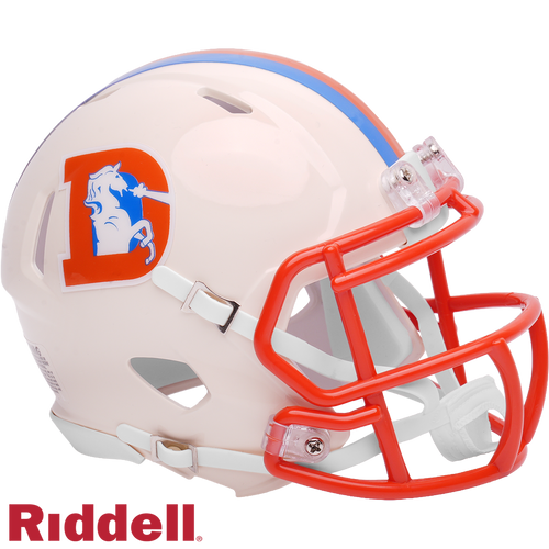 Denver Broncos Helmet Riddell Replica Mini Speed Style Retro Collection