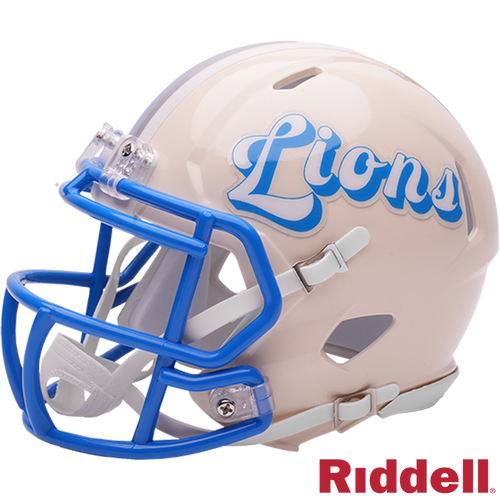 Detroit Lions Helmet Riddell Replica Mini Speed Style Retro Collection