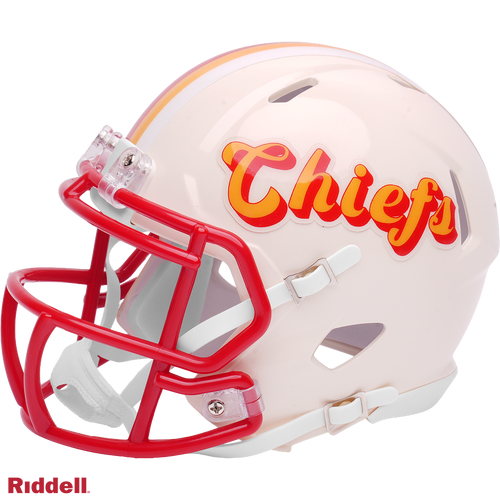 Kansas City Chiefs Helmet Riddell Replica Mini Speed Style Retro Collection