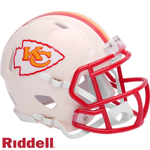 Kansas City Chiefs Helmet Riddell Replica Mini Speed Style Retro Collection