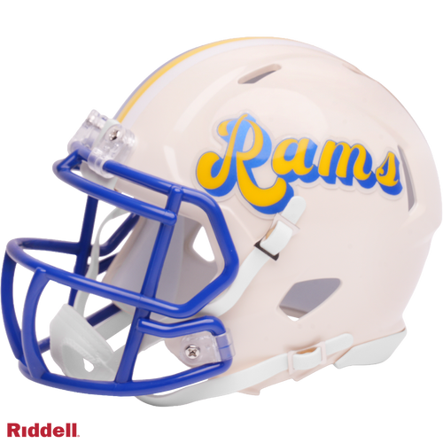 Los Angeles Rams Helmet Riddell Replica Mini Speed Style Retro Collection