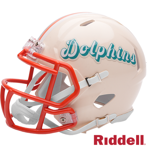 Miami Dolphins Helmet Riddell Replica Mini Speed Style Retro Collection