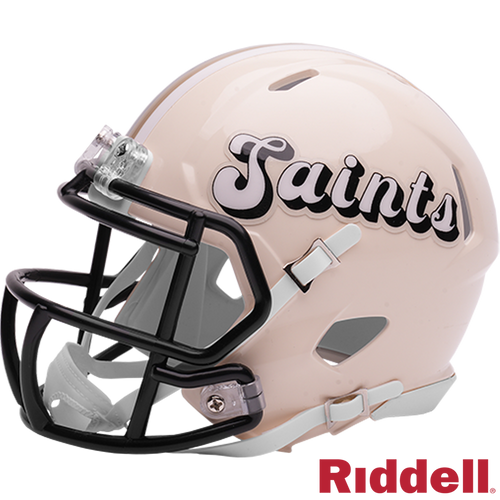 New Orleans Saints Helmet Riddell Replica Mini Speed Style Retro Collection