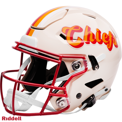 Kansas City Chiefs Helmet Riddell Authentic Full Size SpeedFlex Style Retro Collection