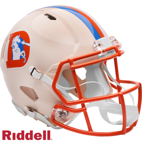 Denver Broncos Helmet Riddell Authentic Full Size Speed Style Retro Collection