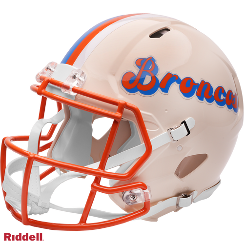 Denver Broncos Helmet Riddell Authentic Full Size Speed Style Retro Collection