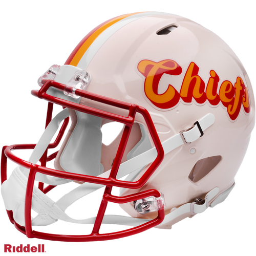 Kansas City Chiefs Helmet Riddell Authentic Full Size Speed Style Retro Collection