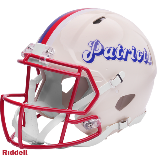 New England Patriots Helmet Riddell Authentic Full Size Speed Style Retro Collection