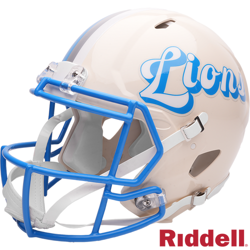 Detroit Lions Helmet Riddell Authentic Full Size Speed Style Retro Collection