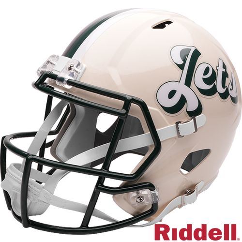 New York Jets Helmet Riddell Replica Full Size Speed Style Retro Collection