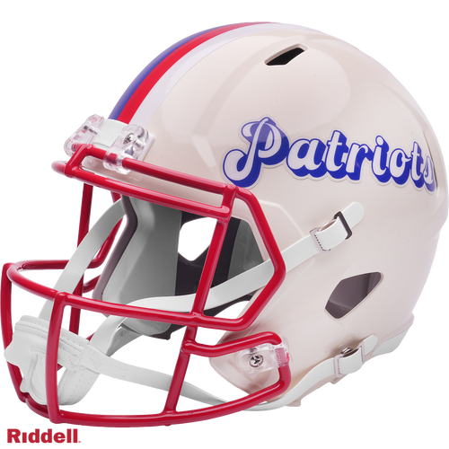 New England Patriots Helmet Riddell Replica Full Size Speed Style Retro Collection