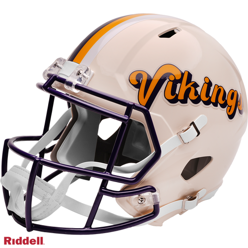 Minnesota Vikings Helmet Riddell Replica Full Size Speed Style Retro Collection