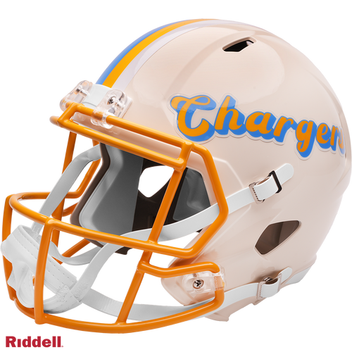 Los Angeles Chargers Helmet Riddell Replica Full Size Speed Style Retro Collection