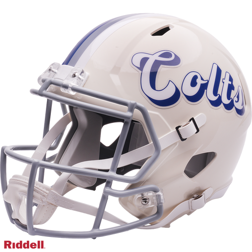 Indianapolis Colts Helmet Riddell Replica Full Size Speed Style Retro Collection