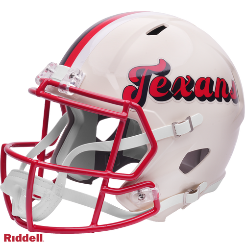 Houston Texans Helmet Riddell Replica Full Size Speed Style Retro Collection