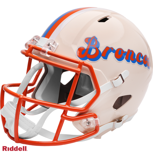 Denver Broncos Helmet Riddell Replica Full Size Speed Style Retro Collection