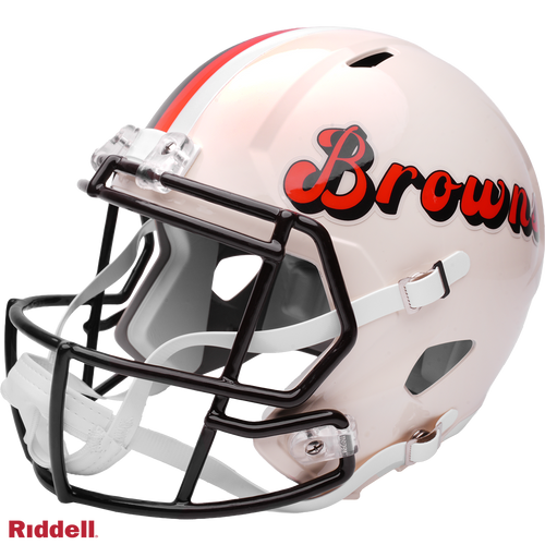 Cleveland Browns Helmet Riddell Replica Full Size Speed Style Retro Collection
